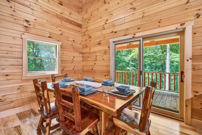 Lower level game room at Happy Hours Cabin