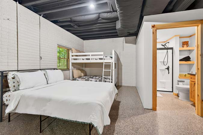 Cabin accommodations with room for families and friends