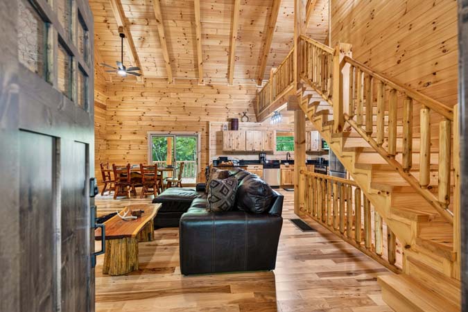 Beautiful views surrounding Happy Hours Cabin