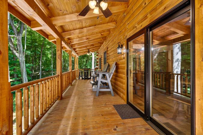 Indoor entertainment options at Happy Hours Cabin