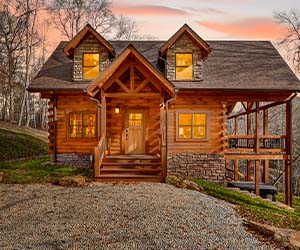 Shagbark Hickory Ridge porch, side