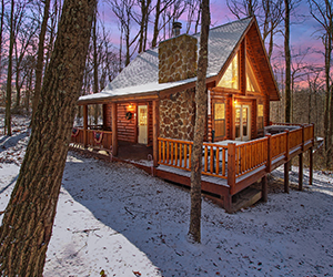 The McKinley Cabin porch, side