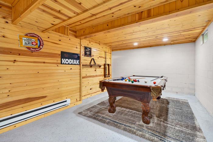 Full bathroom with tub and shower