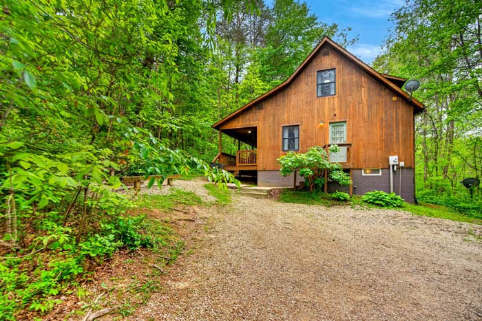 Rustic woodland escape with modern comforts