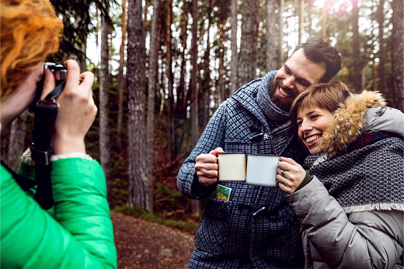 couple and photographer